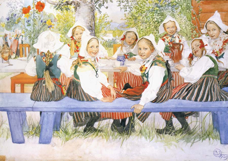 Carl Larsson Kersti-s Birthday